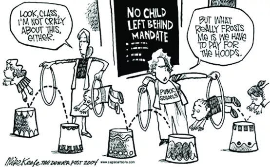 NCLB cartoon