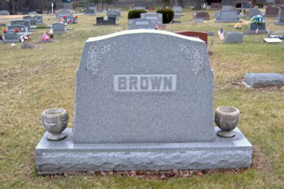 Tombstone for the Brown family