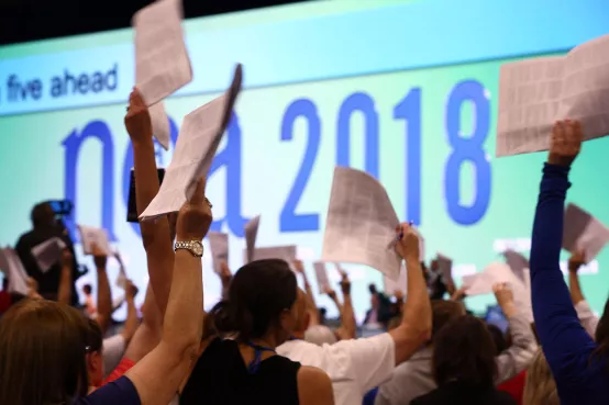 delegates at the 2018 Representative Assembly