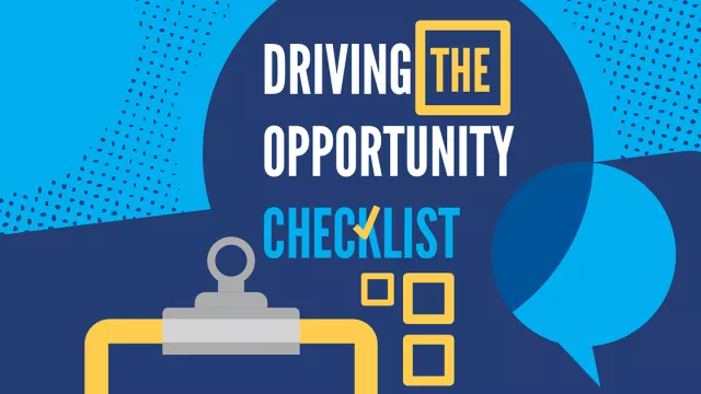 Driving the Opportunity Checklist