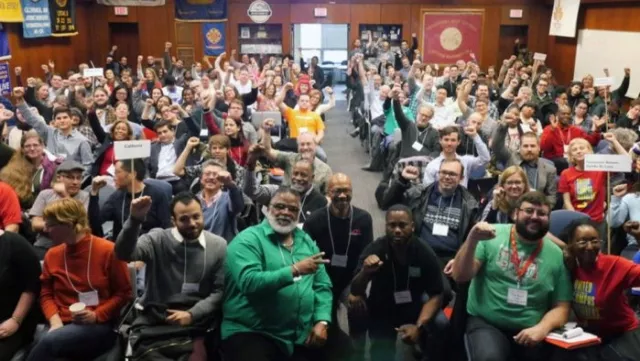 Group of members in conference