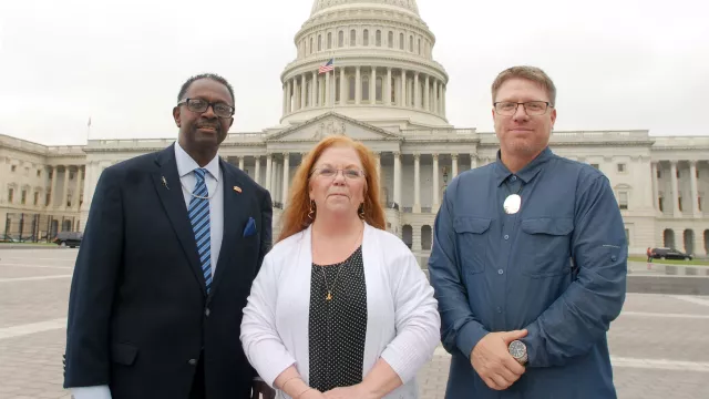 NEA members at the US Capitol