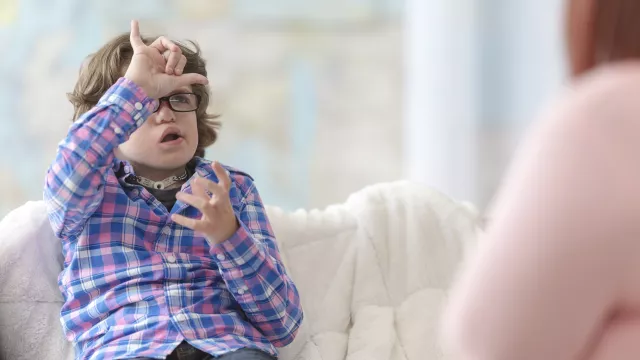 Young Child Signing