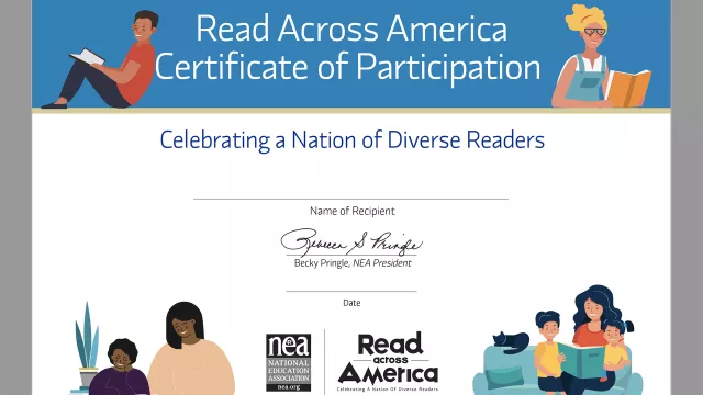 2023 Read Across certificate of participation