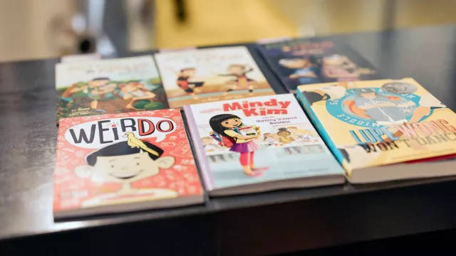 elementary picture books lying on a table