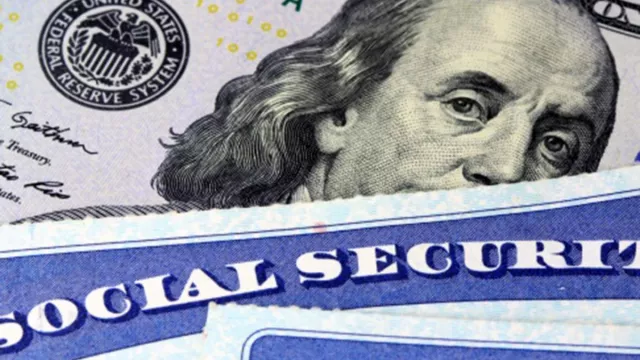 An image of a $100 dollar bill and social security cards