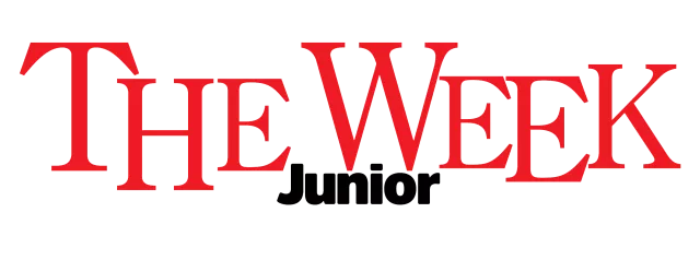 red and black text logo that reads The Week Junior