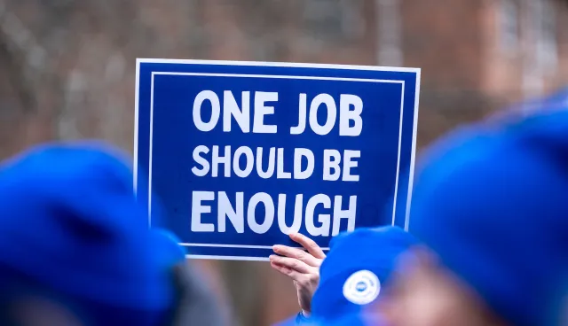 Newton teacher's strike