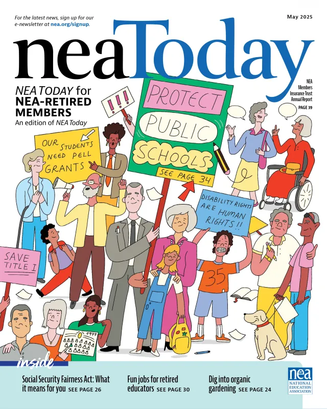 NEA Today for NEA-Retired cover, May 2025