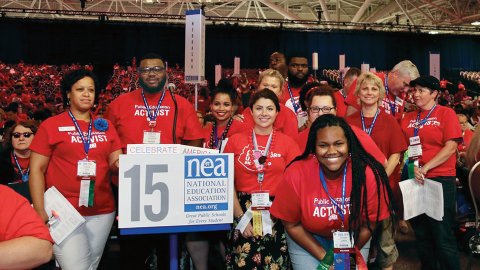 Aspiring educators at the 2018 NEA Representative Assembly