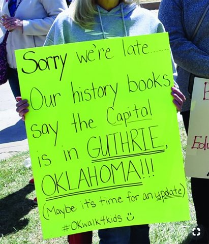 OKLAHOMA EDUCATION ASSOCIATION  (OKEA) sign