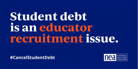 Student debt is an educator recruitment issue.