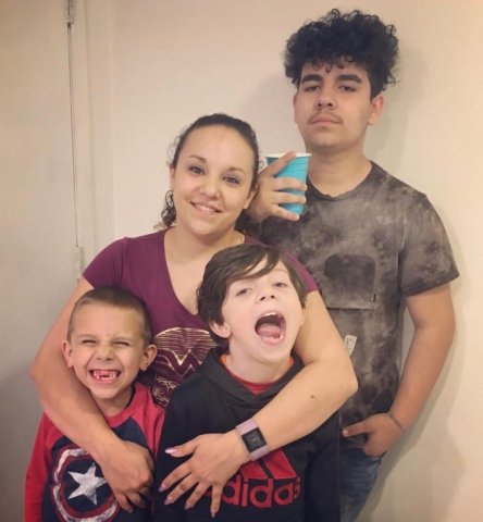 Corrie Eickman and her three sons