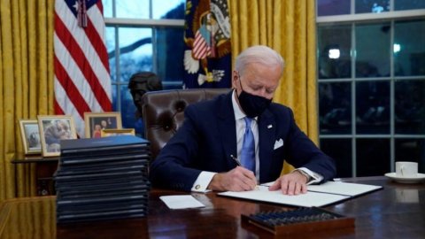 President Biden signing a bill into law.