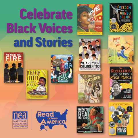 Book cover images of Read Across America recommended book for Black History Month
