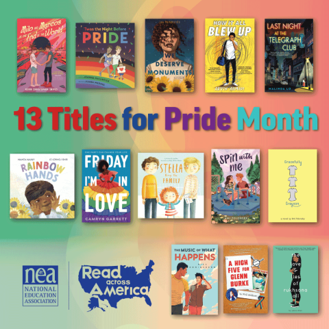Book cover images of Read Across America recommended book for Pride Month