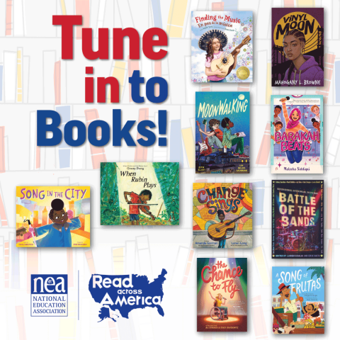 Book cover images of Read Across America recommended book for Music in Our Schools Month