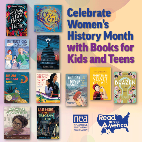 Book cover images of Read Across America recommended book for Women's History Month