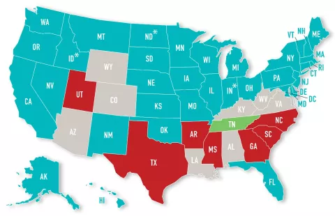 Collective Bargaining US Map