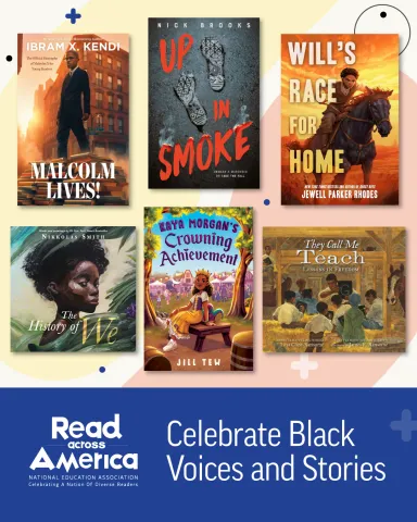 A collage of picture book covers for Black History Month